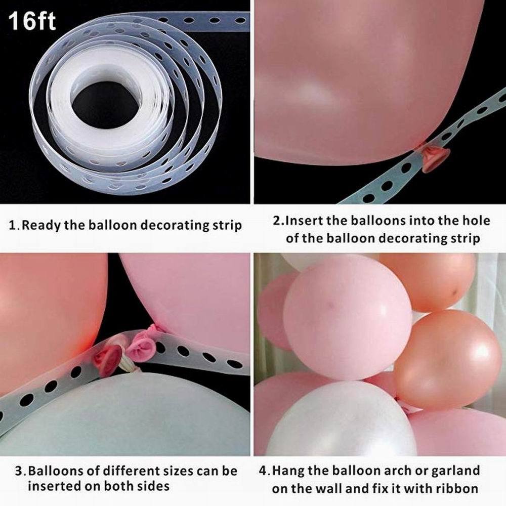 127pcs Pink Balloon Arch Garland Kit