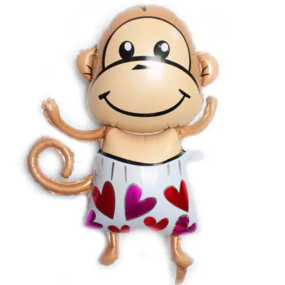 Cute Monkey Foil Balloon