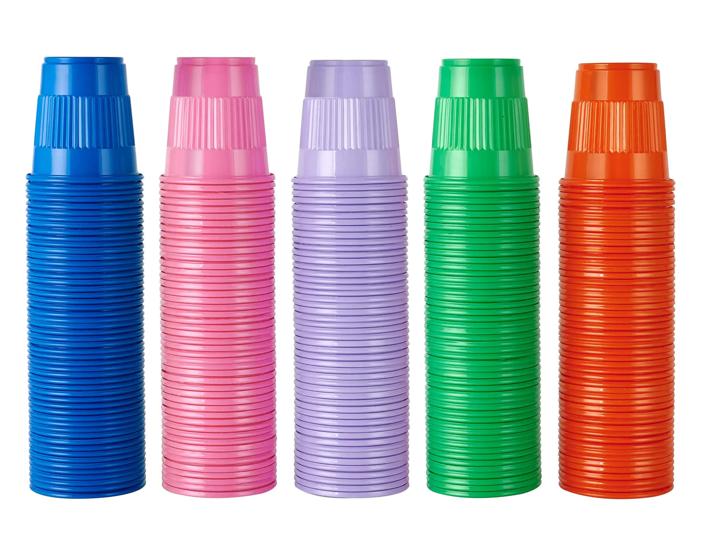 Lilymicky 500 Pack 3 oz Plastic Cups Disposable Party Cups Assorted Colour’s