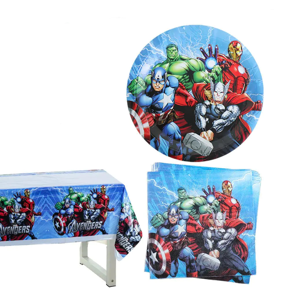 HUA Party 41pcs Superhero Party Supplies