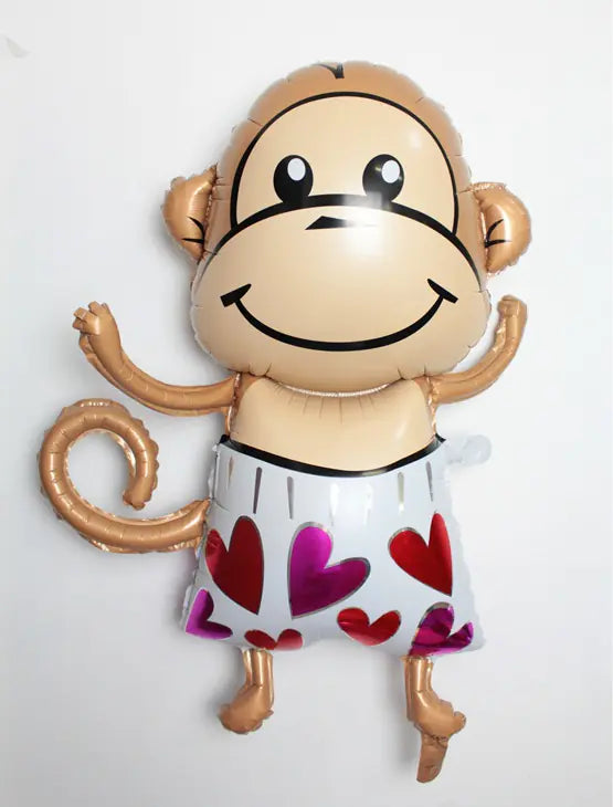 Cute Monkey Foil Balloon