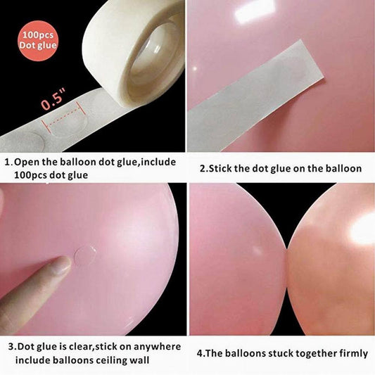 127pcs Pink Balloon Arch Garland Kit