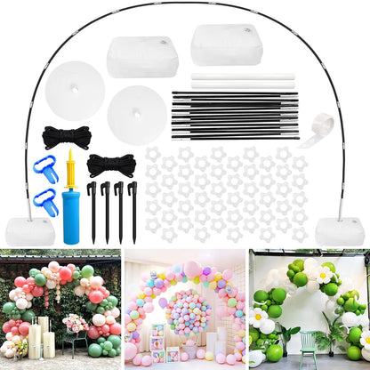 BHUCUTU Balloon Arch Kit Adjustable Balloon Arch Stand with Base