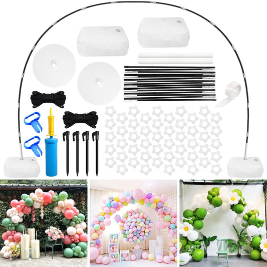 BHUCUTU Balloon Arch Kit Adjustable Balloon Arch Stand with Base
