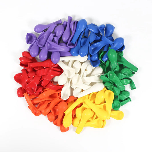 5 Inch Balloons Assorted Colors 105 Pieces JOGAMS Rainbow Balloons