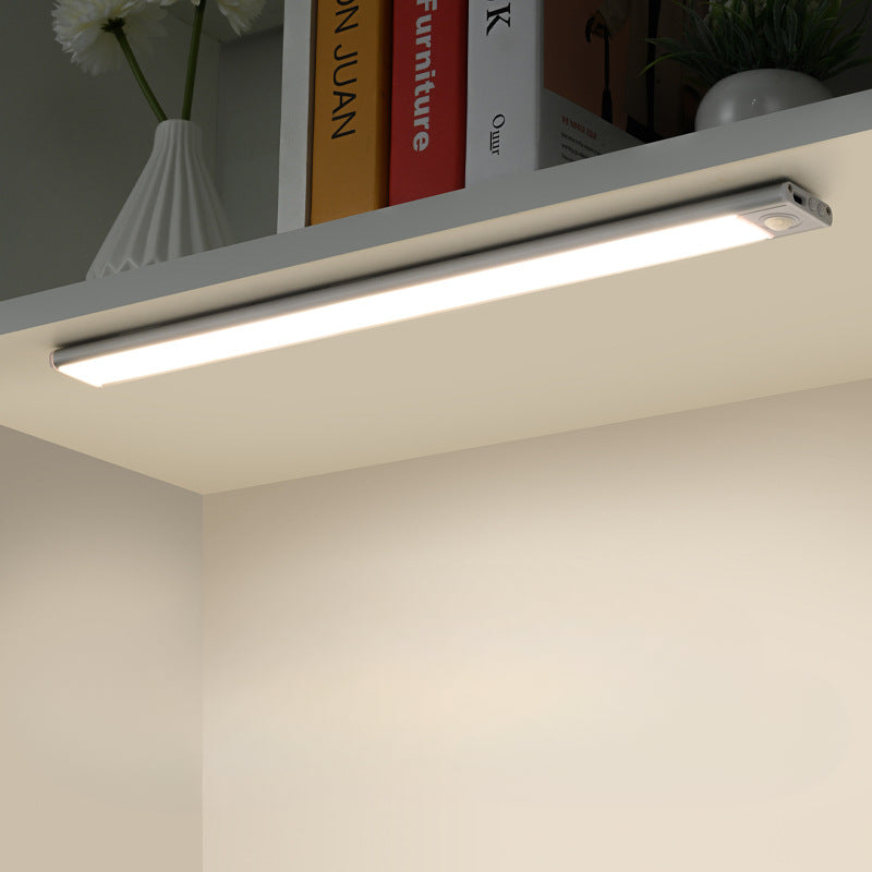 Intelligent ultra-thin wireless LED human body sensing light rechargeable magnetic strip light