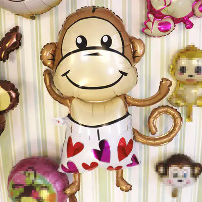 Cute Monkey Foil Balloon