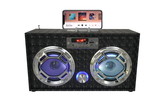 Wireless Express - Boombox Speaker with LED Lights