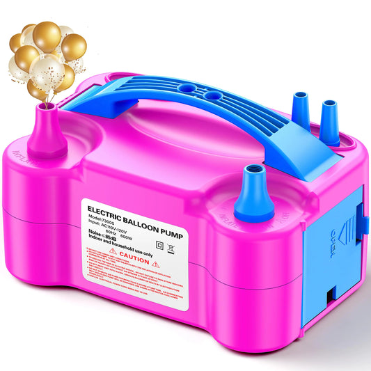 Zeusray Electric Balloon Pump Portable Dual Nozzle
