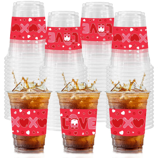 50 Count Valentines Day Party Cups 12 oz