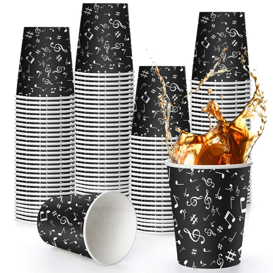 FillTouch 100 Pcs Christmas Musical Notes Cups